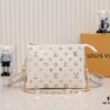 6930624bf09edb6de4c5096f Exclusive Real Shot - Upgraded Version‼️ M21353 Printed 57790 This Coussin Small Bag Features Monogram-Embossed Lamb Leather with Floral Pattern Integrated into the LV Letters and Monogram Flowers