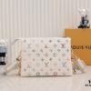 6930624ff09edb6de4c50975 Exclusive Real Shot - Upgraded Version‼️ M21353 Printed 57790 This Coussin Small Bag Features Monogram-Embossed Lamb Leather with Floral Pattern Integrated into the LV Letters and Monogram Flowers