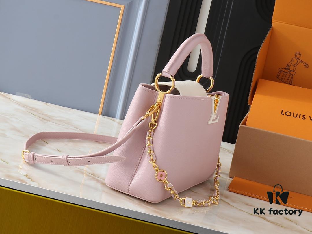 69306285f09edb6de4c509f8 Upgraded Original M23949 M23950 M24471 M23951 Capucines Medium Handbag