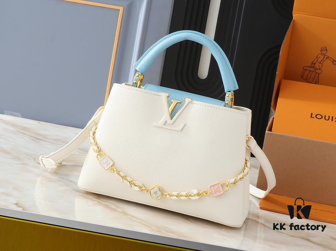 6930628cf09edb6de4c50a09 Upgraded Original M23949 M23950 M24471 M23951 Capucines BB Bag with Lovelock Chain