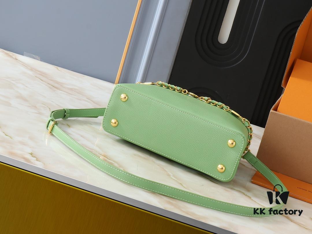 69306297f09edb6de4c50a27 Upgraded Original M23949 M23950 M24471 M23951 Capucines BB Handbag with Elegant Lovelock Chain