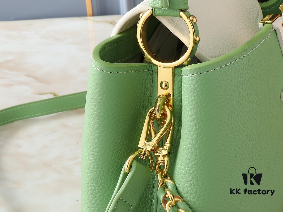 69306299f09edb6de4c50a2b Upgraded Original M23949 M23950 M24471 M23951 Capucines BB Handbag with Elegant Lovelock Chain