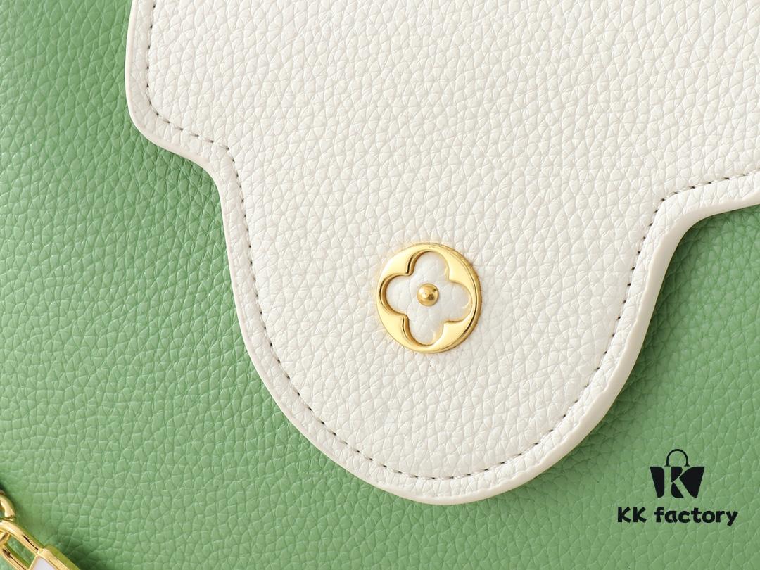 6930629af09edb6de4c50a2e Upgraded Original M23949 M23950 M24471 M23951 Capucines BB Handbag with Elegant Lovelock Chain