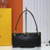 693062a7f09edb6de4c50a4f Upgraded Original M12174 Pochette Sèvres from LV Ski Collection in Sleek Gunmetal Tone
