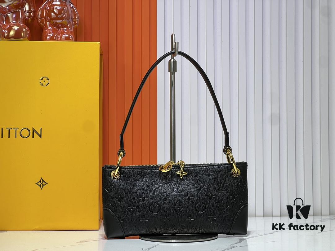 693062a7f09edb6de4c50a4f Upgraded Original M12174 Pochette Sèvres from LV Ski Collection in Sleek Gunmetal Tone