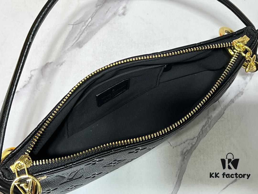 693062a7f09edb6de4c50a50 Upgraded Original M12174 Pochette Sèvres from LV Ski Collection in Sleek Gunmetal Tone