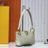 693062b1f09edb6de4c50a6a Upgraded Original M12174 Pochette Sèvres from LV Ski Collection in Shiny Gunmetal Tone