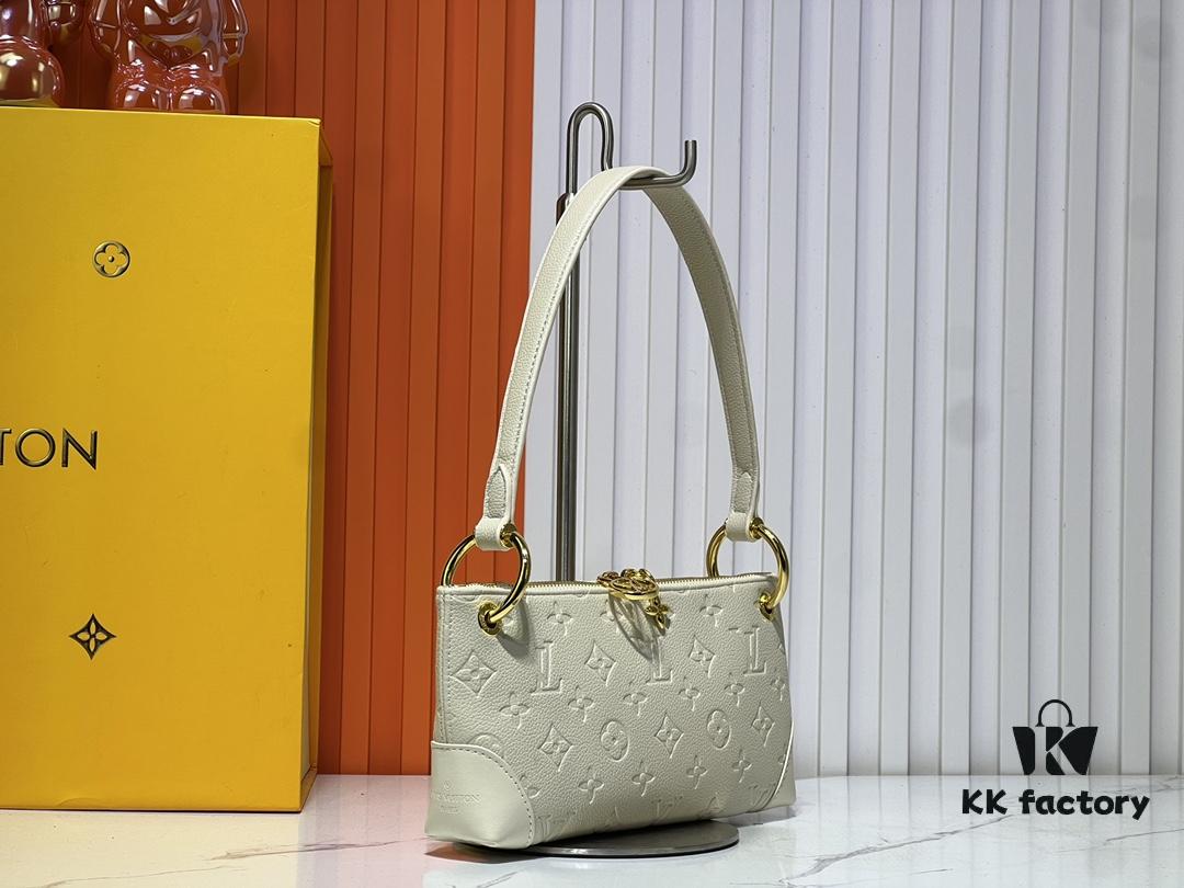 693062b1f09edb6de4c50a6a Upgraded Original M12174 Pochette Sèvres from LV Ski Collection in Shiny Gunmetal Tone