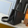693062f1f09edb6de4c50aef Upgraded Original M24880 M24879 M24620 M24607 Black Out Capucines Souple Large Handbag