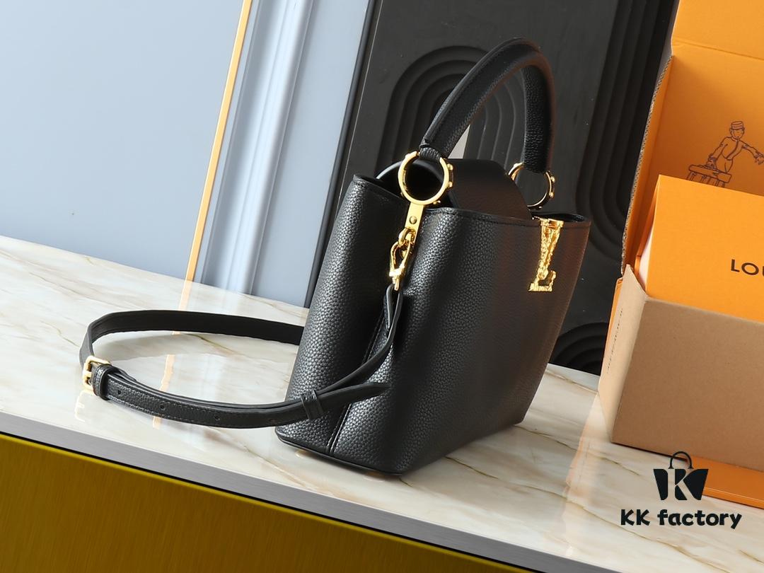 693062fff09edb6de4c50b09 Upgraded Original M24664 M24671 M24666 Capucines East West Medium Handbag from LV Crush Collection