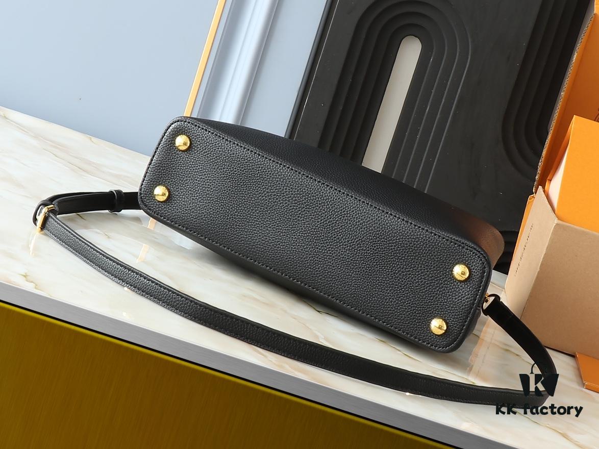 693062fff09edb6de4c50b0c Upgraded Original M24664 M24671 M24666 Capucines East West Medium Handbag from LV Crush Collection