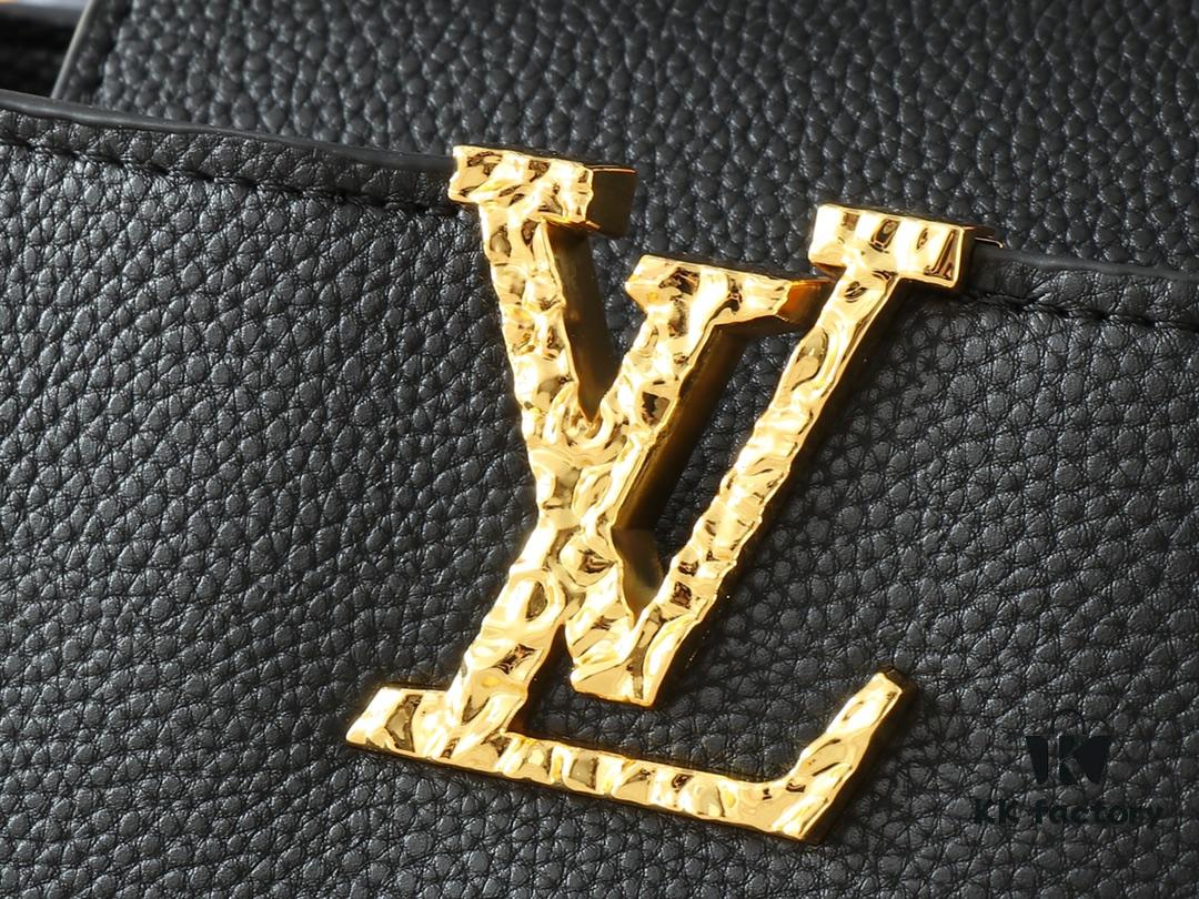 69306302f09edb6de4c50b10 Upgraded Original M24664 M24671 M24666 Capucines East West Medium Handbag from LV Crush Collection