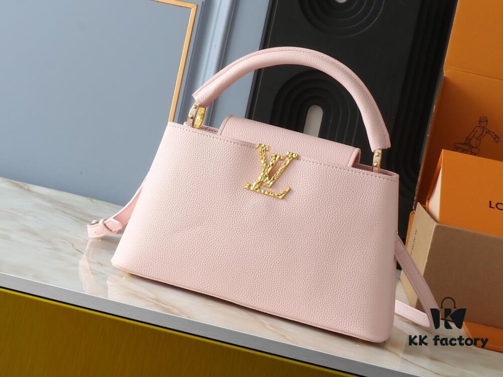 69306308f09edb6de4c50b21 Upgraded Original M24664 M24671 M24666 Capucines East West Medium Handbag from LV Crush Collection