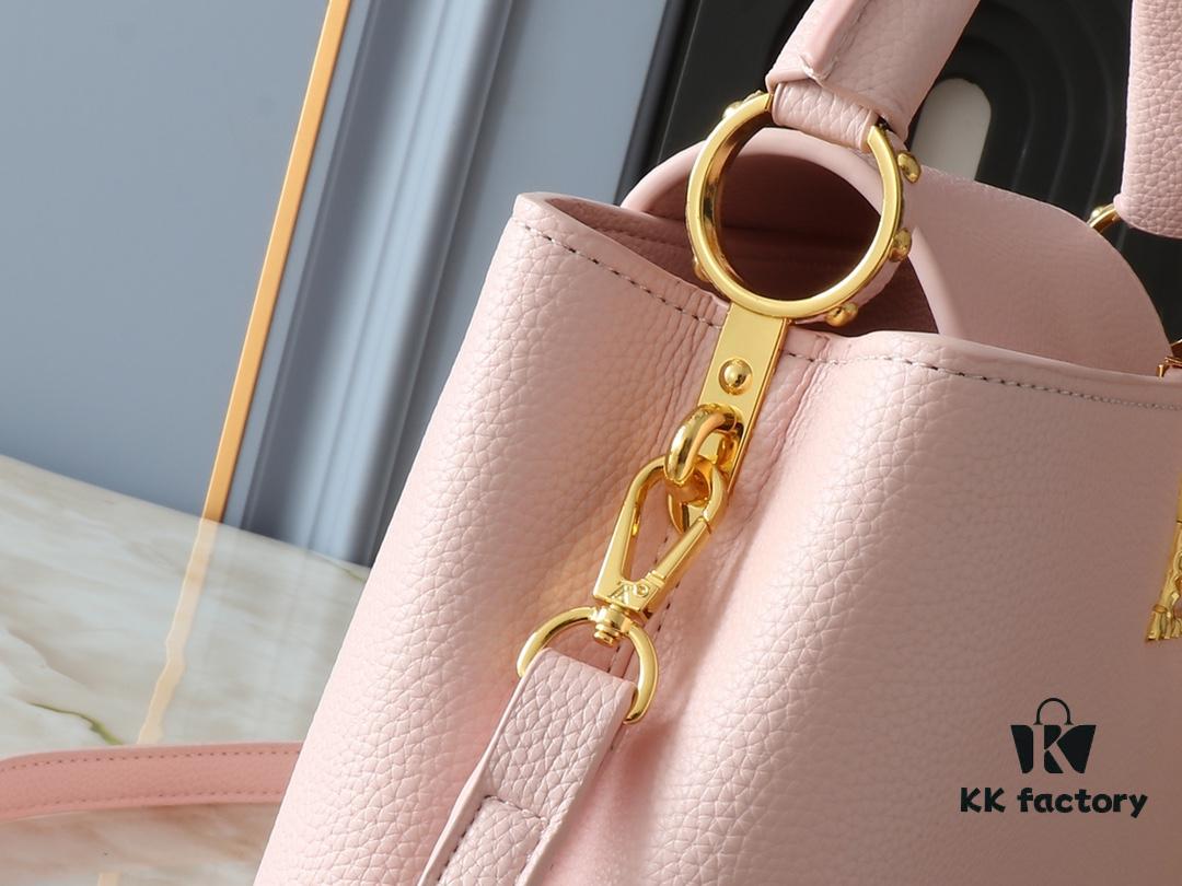 Upgraded Original M24664 M24671 M24666 Capucines East West Medium Handbag from LV Crush Collection