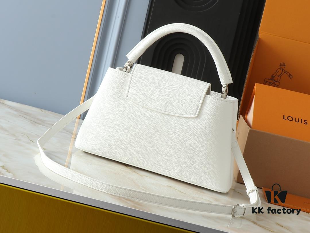 69306310f09edb6de4c50b33 Upgraded Original M24664 M24671 M24666 Capucines East West Medium Handbag from LV Crush Collection