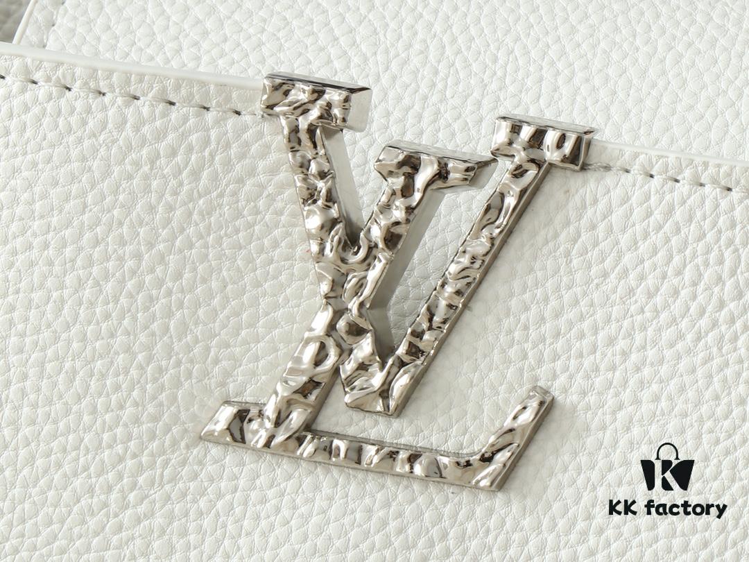 69306311f09edb6de4c50b35 Upgraded Original M24664 M24671 M24666 Capucines East West Medium Handbag from LV Crush Collection