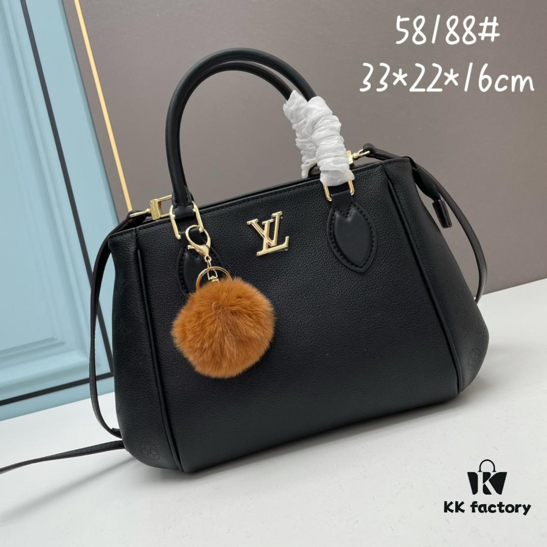 69306313f09edb6de4c50b39 New LV Monogram Leather Handheld Shoulder Crossbody Bag, Model 58188, with Long Strap, 2022 New Fashion Women's Bag, Large Capacity