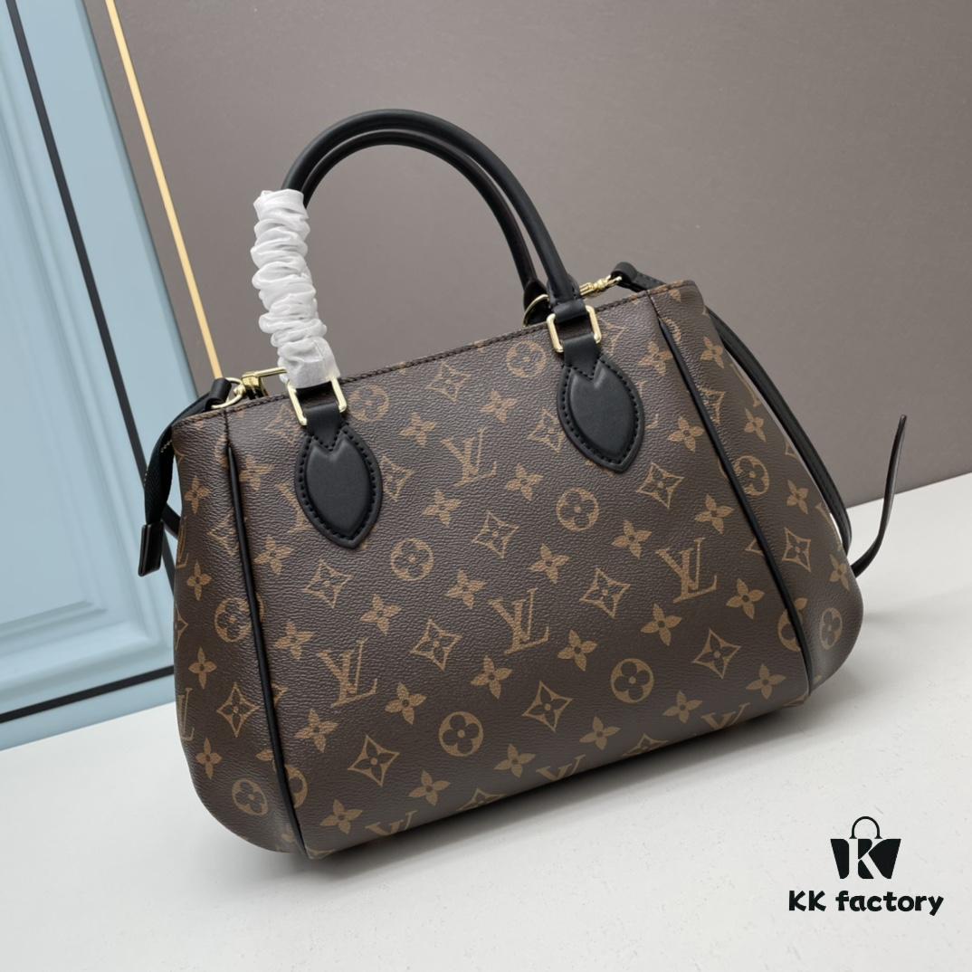 6930631bf09edb6de4c50b4c New LV Monogram Leather Handheld, Shoulder and Crossbody Bag Model 58188