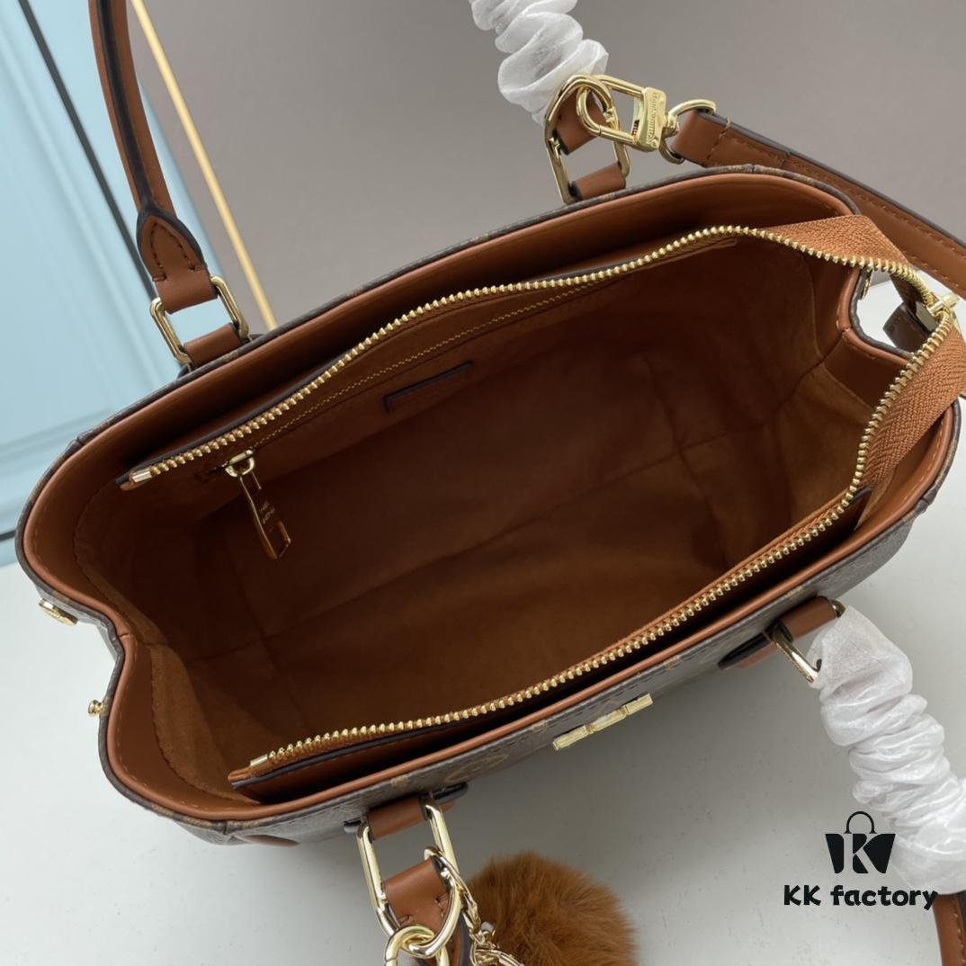 69306320f09edb6de4c50b5b New LV Monogram Leather Handheld Shoulder Crossbody Bag Model 58188, Long Strap Included, 2022 New Fashion Women's Bag with Large Capacity