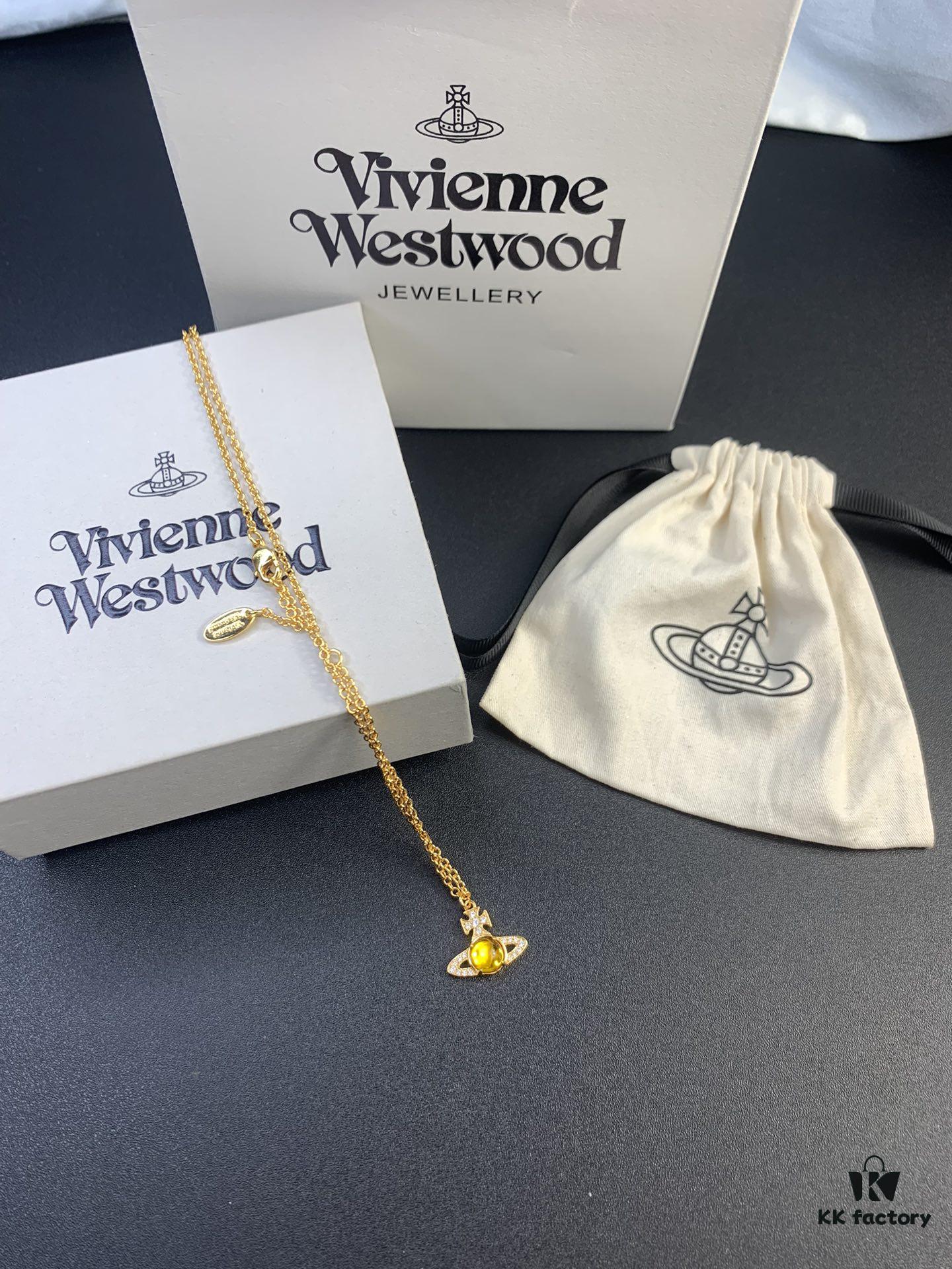 693063e56e68136f4d9a43cd New Arrival: Vivienne Westwood Pendant Necklace, a Lucky Charm Necklace to Bring You Good Fortune