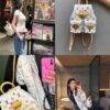 693063f86e68136f4d9a43d3 VENICE Backpack M13081-M46836 White Multicolor (Takashi Murakami)