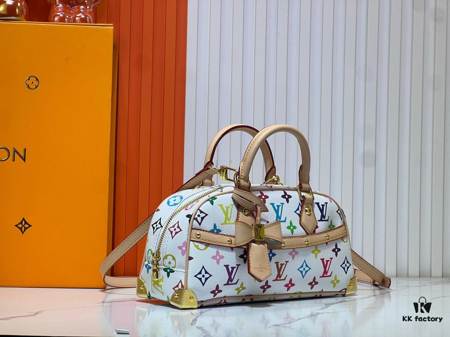 693063fe6e68136f4d9a43de Upgraded Original M13084 Handbag East West Bag from Louis Vuitton x Takashi Murakami Reissue Collection