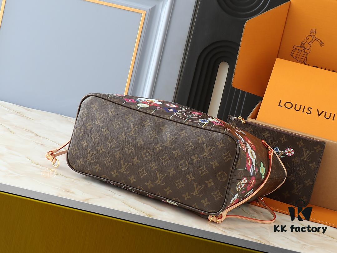 693064006e68136f4d9a43e2 Upgraded Original M13675 M13271 M40995 This Medium Neverfull Bag from Louis Vuitton x Takashi Murakami Re-Edition Collection