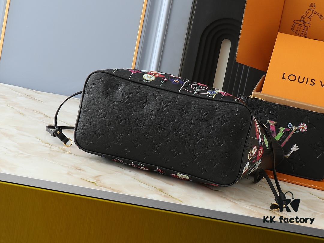 693064016e68136f4d9a43e3 Upgraded Original M13675 M13271 M40995 This Medium Neverfull Bag from the Louis Vuitton x Takashi Murakami Re-Edition Collection
