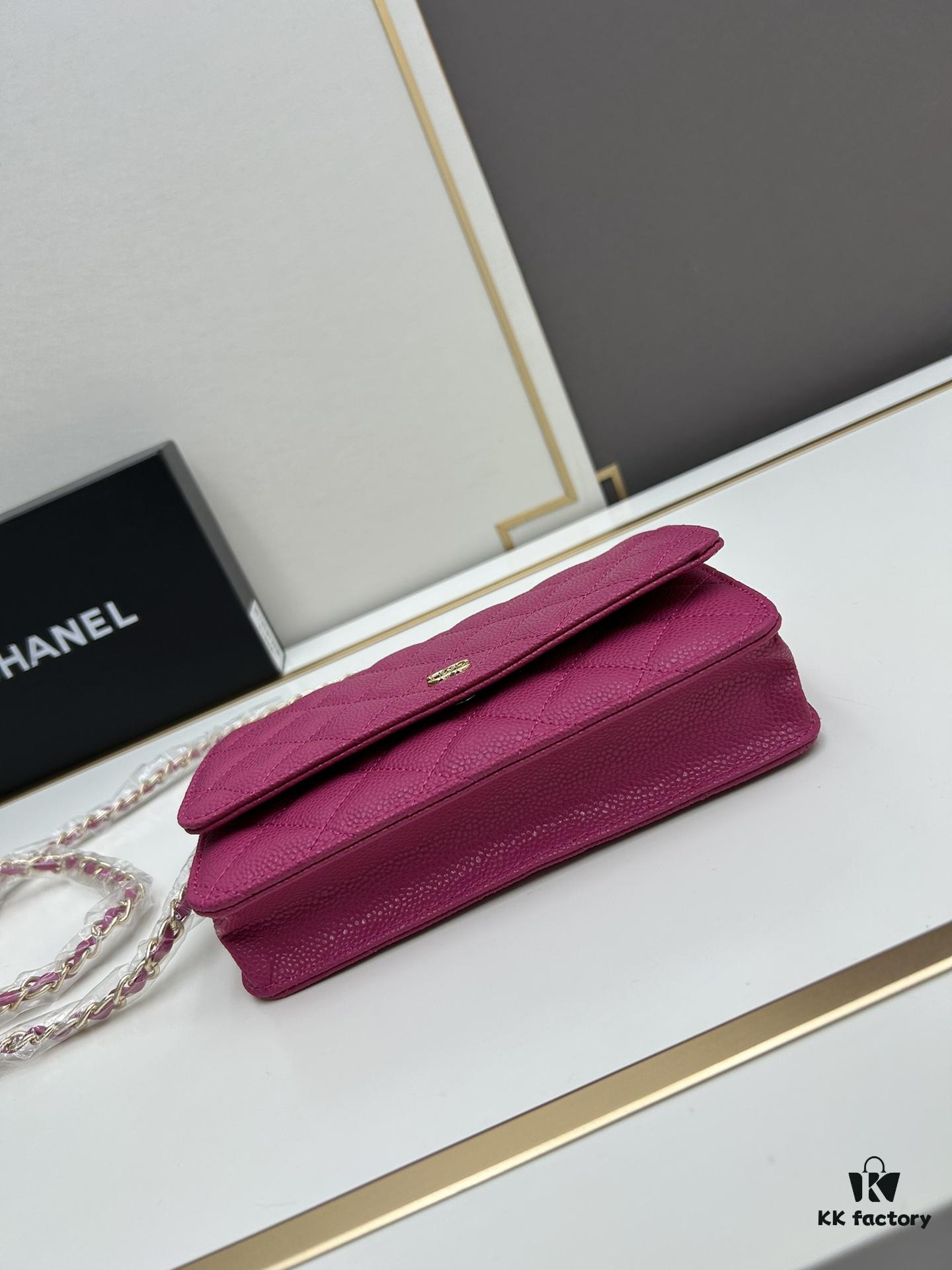 693064206e68136f4d9a4419 Chanel WOC Classic Fortune Bag with Box (33814 Ball Texture)