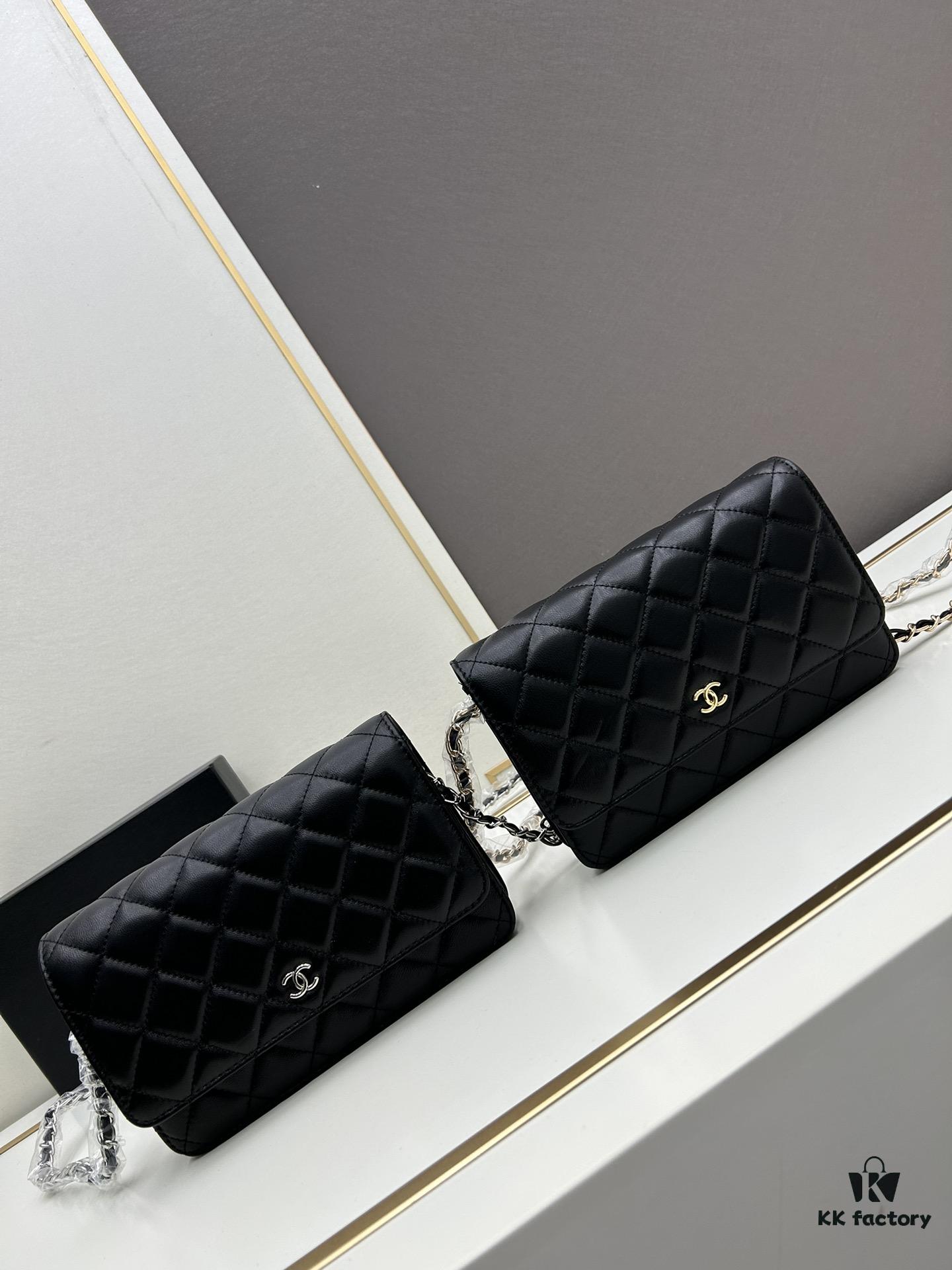693064226e68136f4d9a441e Chanel WOC Classic Fortune Bag with Box (33814 Lambskin) 🔔🔥 Adjustable Crossbody & Shoulder Strap, Chain Can Be Stored Inside for Clutch Use
