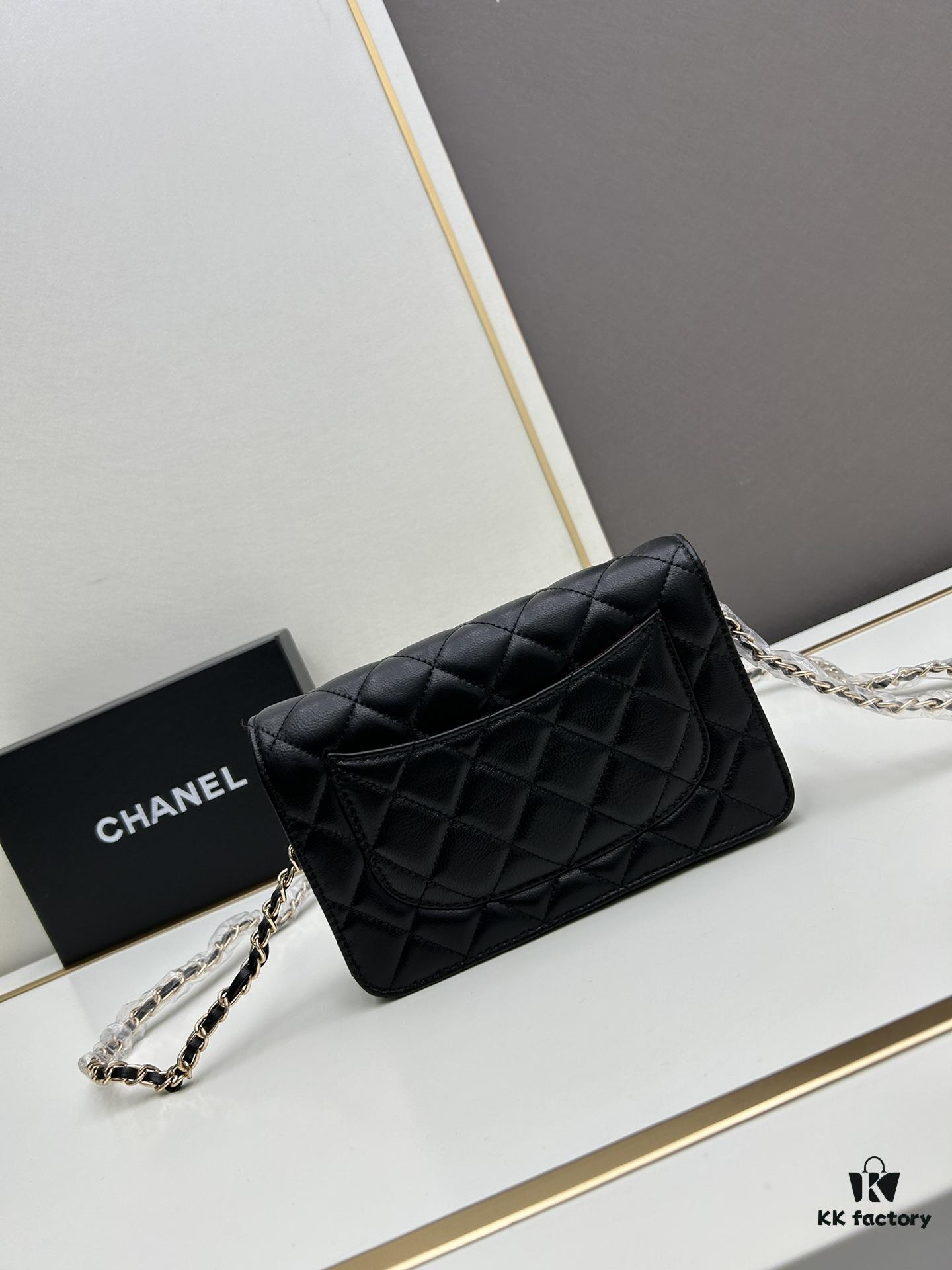 693064236e68136f4d9a441f Chanel WOC Classic Fortune Bag with Box (33814 Lambskin) 🔔🔥 Adjustable Crossbody & Shoulder Strap, Chain Can Be Stored Inside for Clutch Use