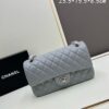 6930645e6e68136f4d9a446a Chanel Classic CF1112 Lambskin Electroplated Hardware with Glazed Coating, Premium Cowhide Gold Tone Clasp