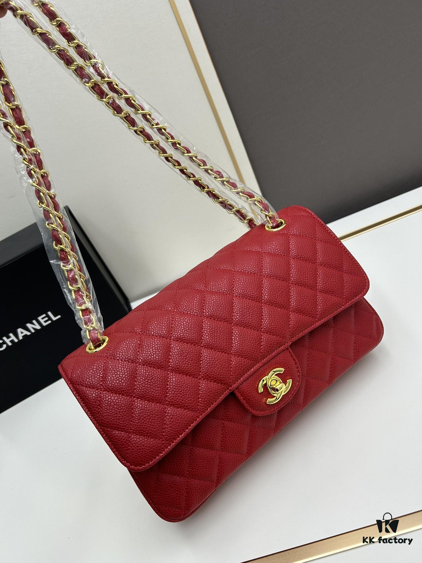 693064616e68136f4d9a446d Chanel Classic CF1112, Calf Grain Leather, Electroplated Hardware with Special Glaze Sealing for Long-Lasting Color Retention, Premium Custom Replica Level