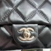Chanel 24B New Collection WOC. Top-Grade Oil-Waxed Leather with Braided Metal Chain Handle