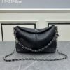 Chanel Vintage Black and Silver Shoulder Tote