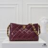 6930646f6e68136f4d9a447a Chanel 24B Coarse Chain Hobo Crossbody Bag, Top-Grain Leather CF Shoulder Bag