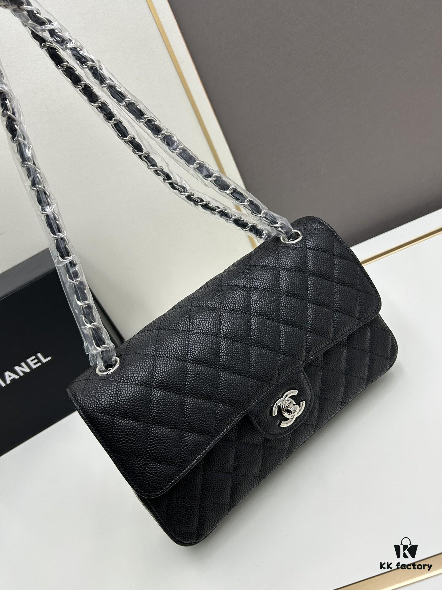 6930646f6e68136f4d9a447b Chanel Classic CF1112 Calfskin Quilting Texture, Electroplated Hardware with Special Glaze Treatment for Long-Lasting Color Retention, Genuine Leather Gold Buckle