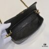 693064746e68136f4d9a4481 Cowhide Quilted Chanel Sunglasses Case with Ice Cream Side Design, Adjustable Strap, Light Gold Metal Trim