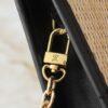 Upgraded Original M81366 Black and Caramel Cosmetic Pouch with Chain