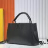693064bd6e68136f4d9a44e5 M24880 M24607 Black Out Collection Capucines Souple Large Handbag