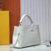 693064c16e68136f4d9a44ea M24880 M24607 Black Out Capucines Souple Large Handbag