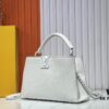 693064c26e68136f4d9a44ee M24880 M24607 Black Out Capucines Souple Large Handbag