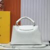693064c46e68136f4d9a44f2 M24880 M24607 Black Out Capucines Souple Large Handbag