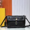 693064ca6e68136f4d9a44fe Upgraded M11607 Full Leather Black M11533 Monogram Gradient Steamer Crossbody Bag