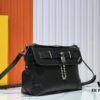 693064ca6e68136f4d9a44ff Upgraded M11607 Full Leather Black M11533 Monogram Gradient Steamer Crossbody Bag
