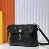693064cb6e68136f4d9a4500 Upgraded M11607 Full Leather Black M11533 Monogram Gradient Steamer Crossbody Bag