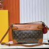 693064d16e68136f4d9a450d Upgraded M11607 Full Leather Black M11533 Monogram Gradient Steamer Crossbody Bag