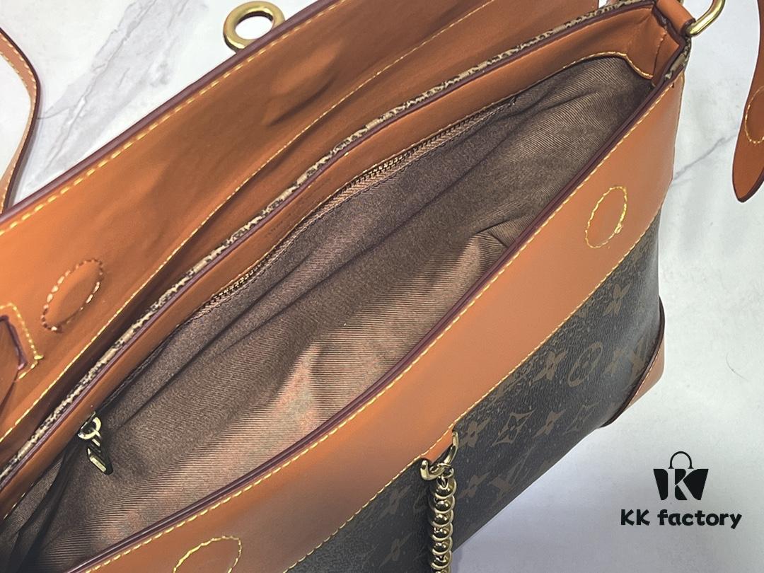 693064d16e68136f4d9a450e Upgraded M11607 Full Leather Black M11533 Monogram Gradient Steamer Crossbody Bag