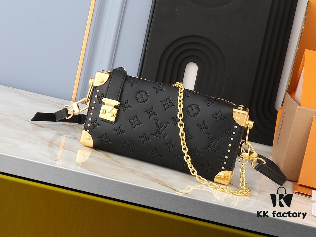 693064d26e68136f4d9a4510 Upgraded Original M46356 M46358 2025 Spring Runway Horizontal Mini Trunk LV Side Trunk Eileen Gu Box Bag