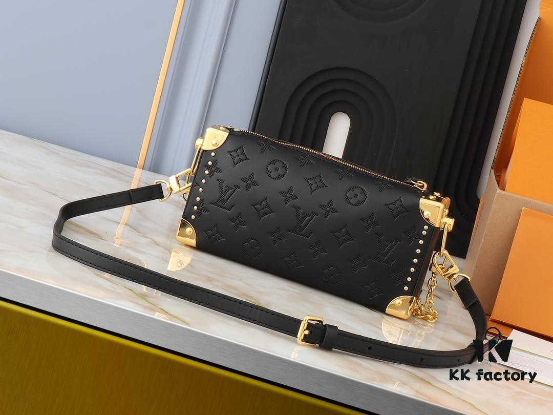 693064d26e68136f4d9a4511 Upgraded Original M46356 M46358 2025 Spring Runway Horizontal Mini Trunk LV Side Trunk Eileen Gu Box Bag